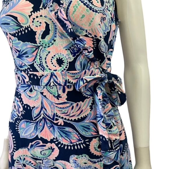 Lilly Pulitzer Floral Romee Wrap Dress Small - Picture 7 of 7